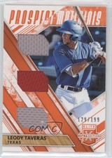 2019 Elite Extra Edition Triple Prospect Materials Orange /199 Leody Taveras xp6