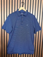 Vineyard Vines Polo Shirt Medium Men  s Blue Short Sleeve Performance Collared