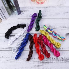 12 Rolls/Pack Braided Cord for Jewelry Making Nylon Rope Bracelets
