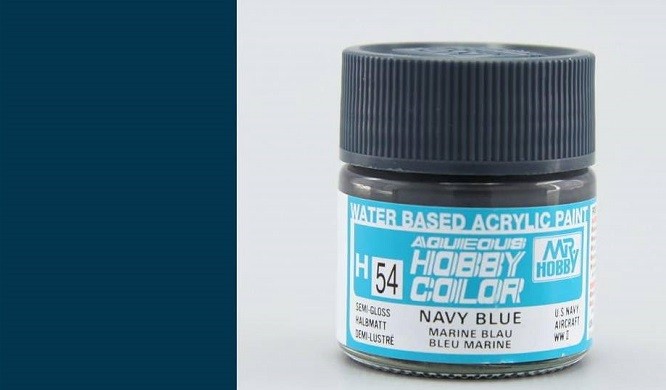 Mr Hobby - Gunze H-054 - Aqueous Hobby Colors (10ml), Navy Blue
