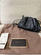BOTTEGA VENETA Mini Pouch Leather Black Women's Accessories Case Clutch Bag