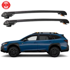 For Subaru Outback Wilderness 2024-2025 Roof Rack Cross Bars Black Anti-Theft