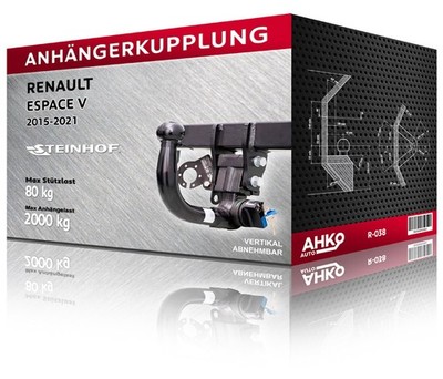 Anhängerkupplung für Renault ESPACE V, Bj. 2015-2021 (R-038)