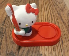 Vintage Sanrio Hello Kitty Toothrbush Holder And Brush No Cup 1996