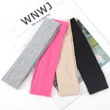 Fashion Knitted Hair Bands Women Solid Color Elastic Headband Sport Yoga Hairban