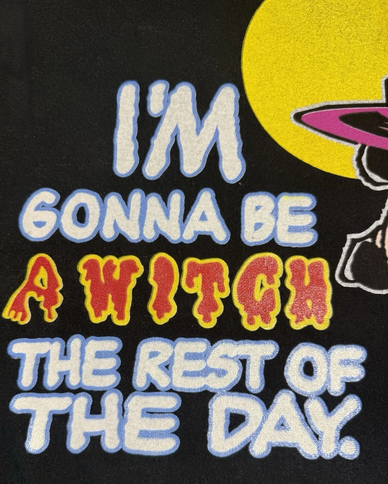 Camiseta De Colección Años 90-Y2K Peanuts Lucy Van Pelt Halloween Bruja XL RN 71868 Foto 4 de 4