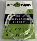Apex Fishing Pre-Tied Fluorocarbon Tapered Leaders – 7.5FT & 9FT  3 Pack