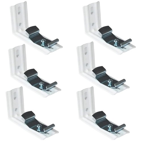 6Pcs L Bracket Vertical Blind Bracket Clips for Vertical Blinds with Headrail...
