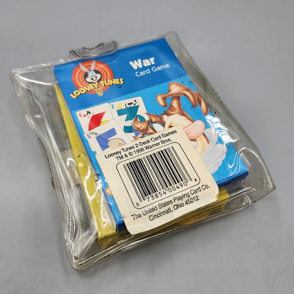 1998 Looney Tunes conjunto de 2 jogos de cartas completo-guerra e oito loucos - Imagem 2 de 4