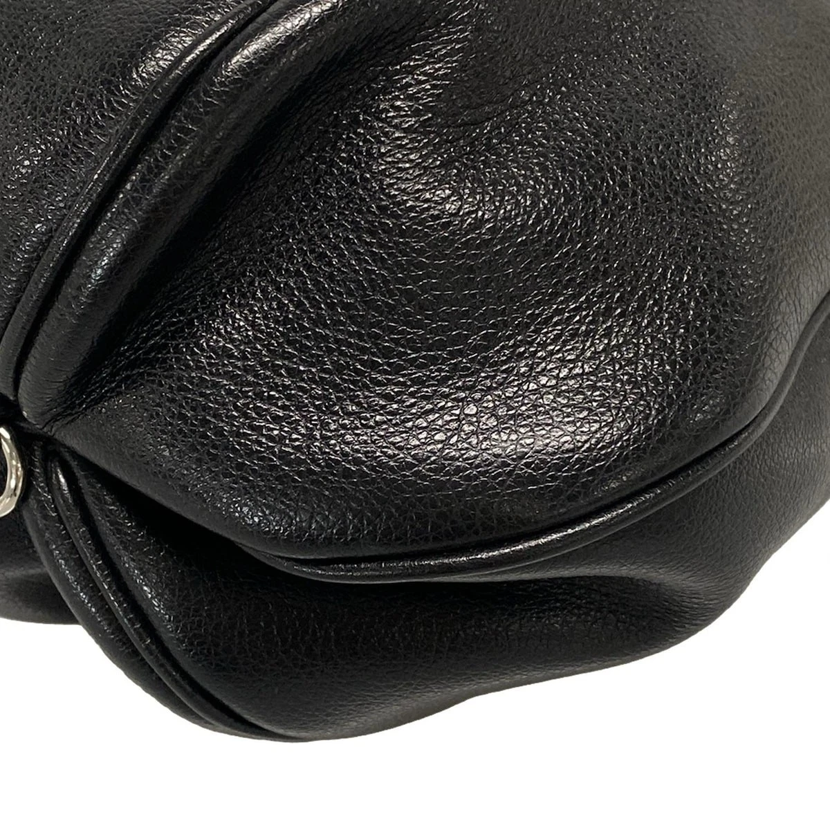 MIU MIU Auth miumiu Borsa a mano in pelle nera