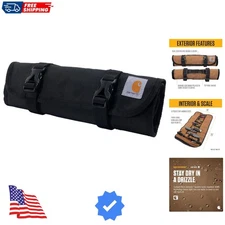 18 Pocket Utility Roll, Durable Water-Resistant Tool Organization Roll Bag