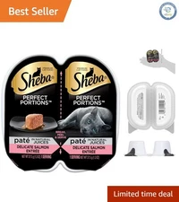 Gourmet Salmon Entrée Wet Cat Food Pate – Ideal for Sensitive Kittens, Twin Pack