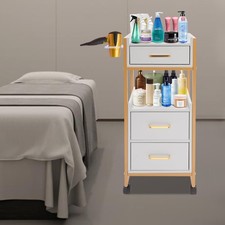 Salon Trolley Cart with Wheels Stylist Cart Mobile Hairdressing Barber Station