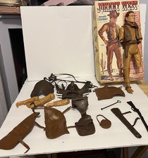 MARX JOHNNY WEST FIGURE 2062 IN BOX WITH ACCESSORIES AND EQUIPMENT LIST