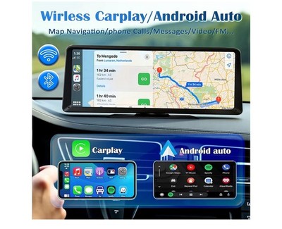 Portable Car Tablet For Car Play Apple And Android With Back Up Camera