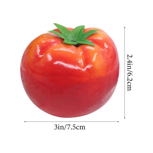 10 Pcs Finto Pomodoro Realistico Artificiale Prop Per Modellare Il - Imagen 2 de 12