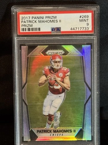 2017 Panini Prizm #269 PATRICK MAHOMES II 🔥RC Prizm PSA Mint 9