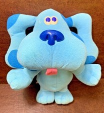 Blues Clues Sing Along Blue 12" Plush Sings Barks Talks 1997 Viacom TYCO WORKS 