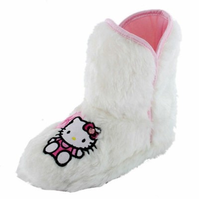 cream slipper boots