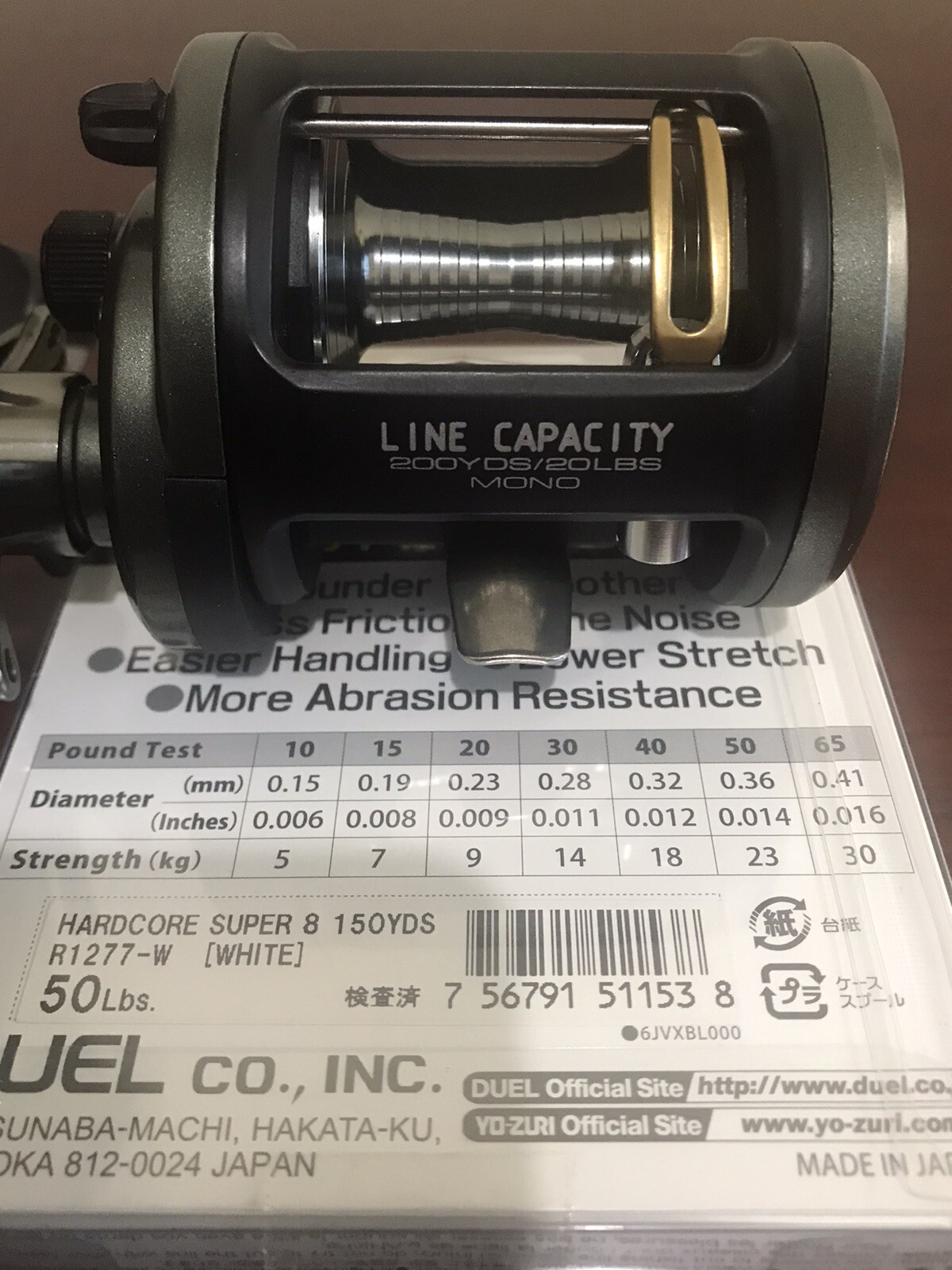 ZEBCO BIG CAT FISH XT CASTING FISHING REEL 3 BB 6.31 + 50 LB BRAIDED