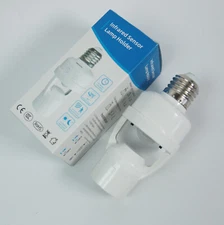 Screw-In Motion Detector Sensor Light Socket 360° to 25' LED Fluorescent E26/E27