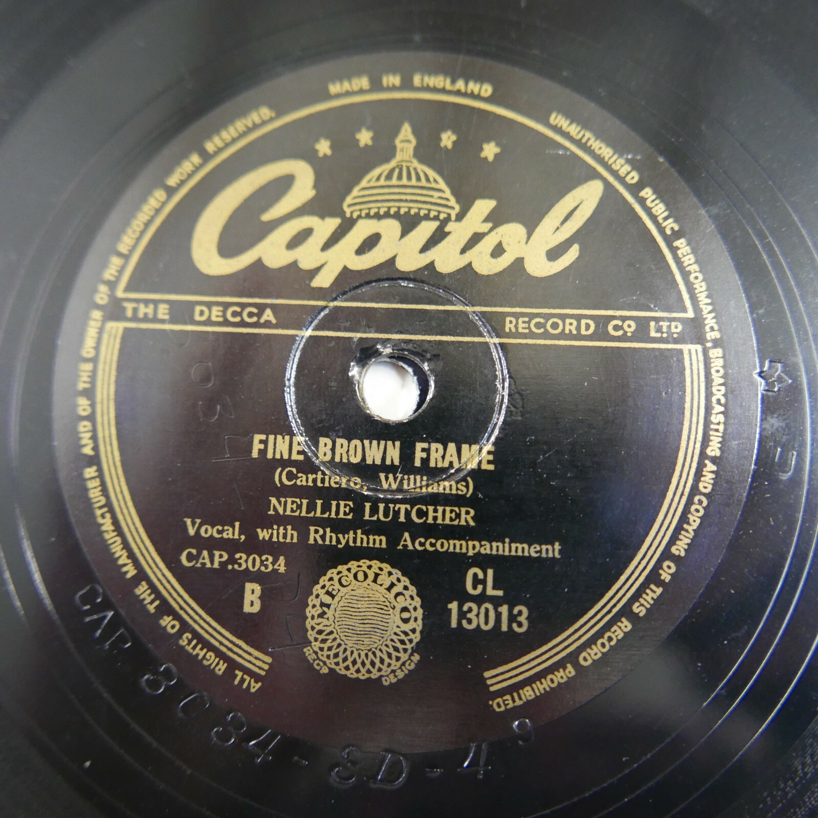 78 rpm NELLIE LUTCHER fine brown frame / hurry on down CL 13013 eBay