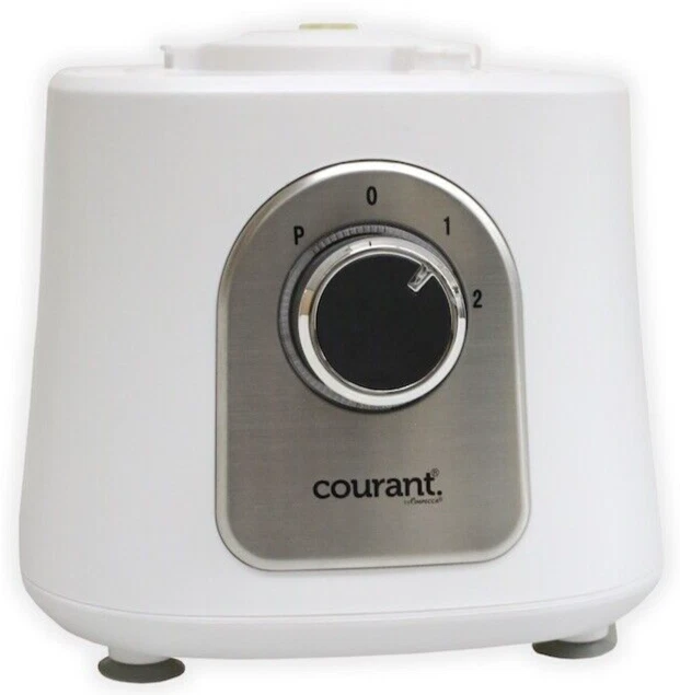 Courant Food Processor Large 12-Cup bowl 800W motor, stainless steel blade-White - Image 3 of 4