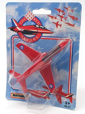 Matchbox Skybusters ca. 9cm lang SB-37 - Hawk T Mk 1A Flugzeug - The Red Arrows