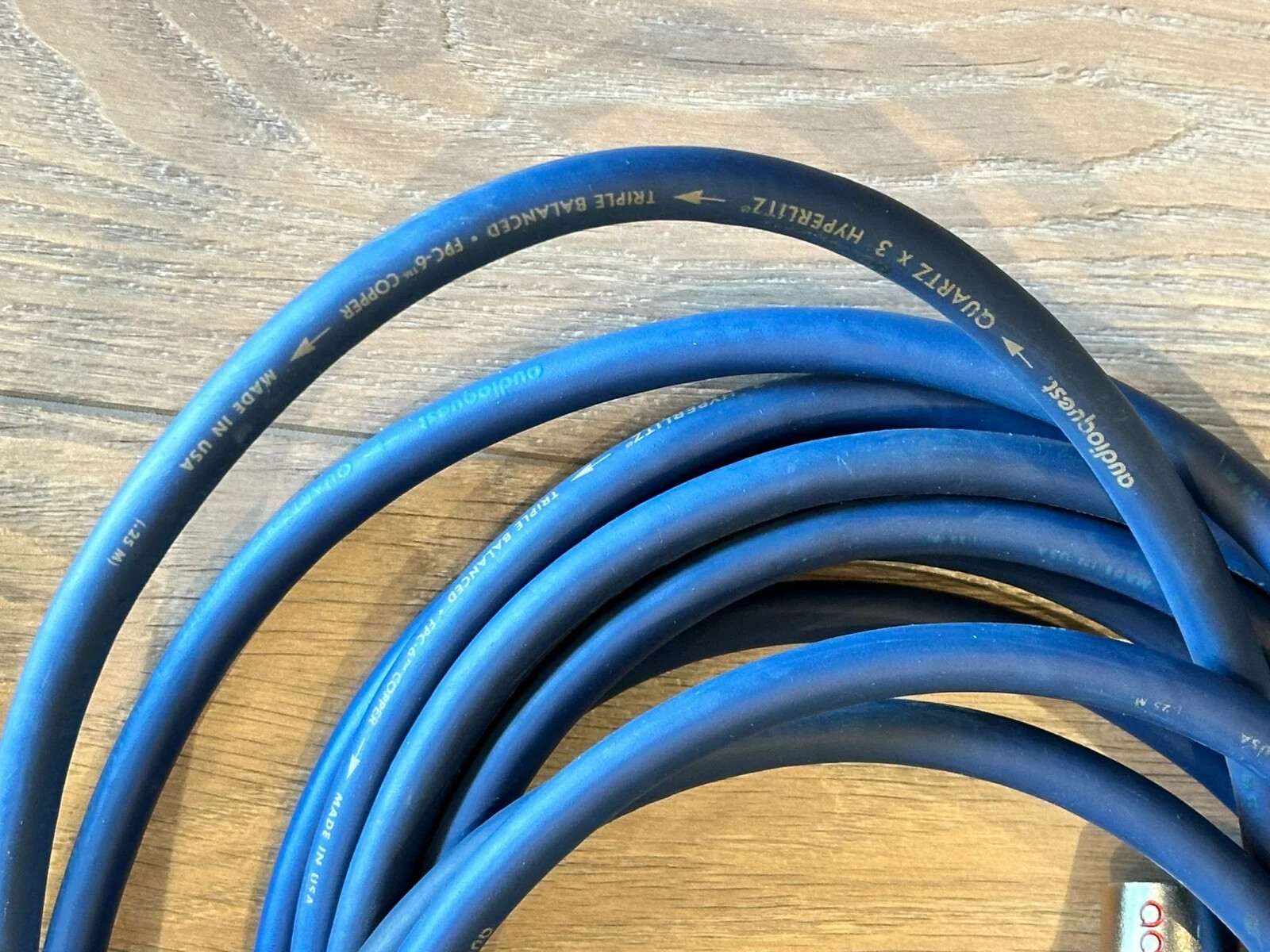 Audioquest Quartz x3 Hyperlitz Audiophile RCA Interconnects Works Great