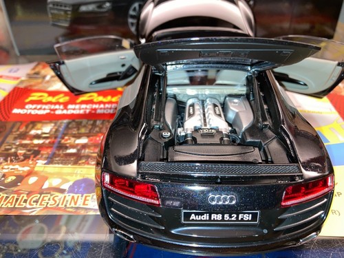 09216BK KYOSHO 1 /18 AUDI R8 5.2FSI QUATTRO BLACK NEW SHIPPING WORLDWIDE - Picture 8 of 12