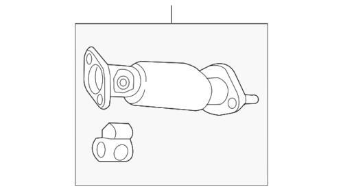Tubo intermedio de escape para Hyundai (P/N 28610-2V300)