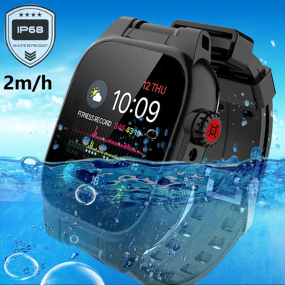 For Apple Watch Series 7 8 9 45mm Waterproof Case Shockproof Cover & Band Strap