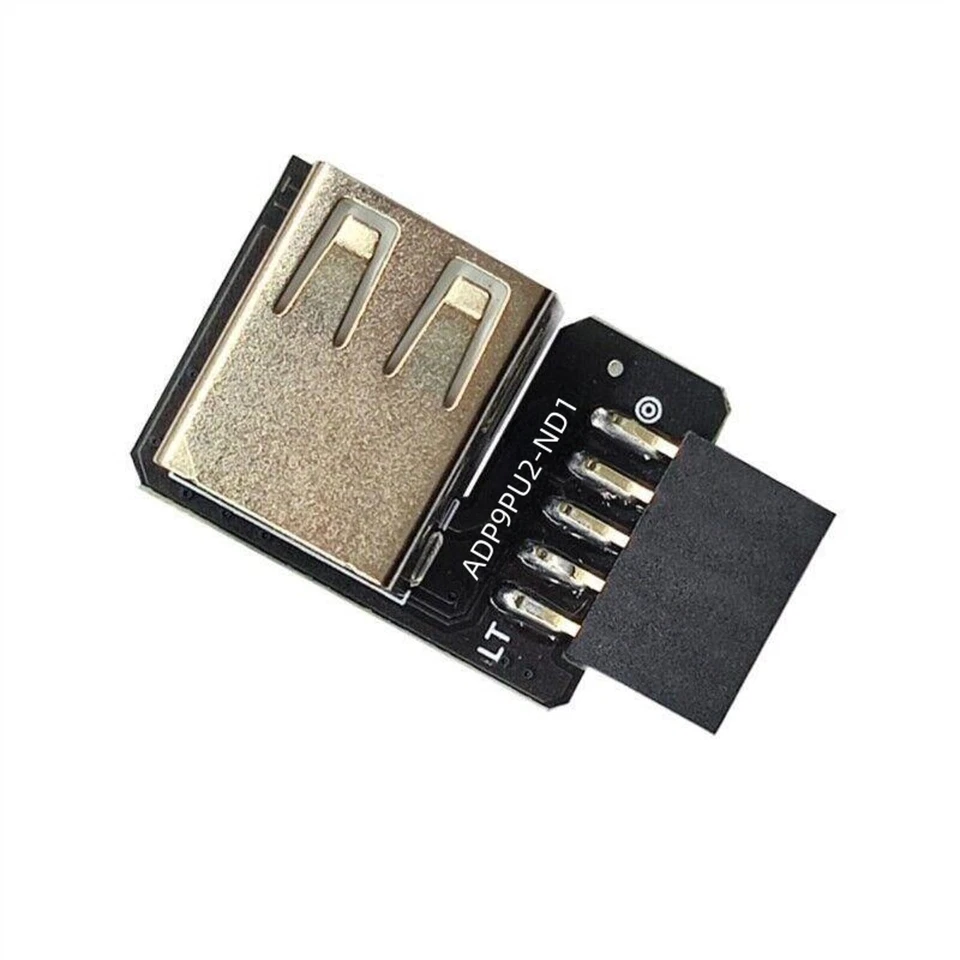 USB 2.0 A to 9 Pin Adapter Card USB 2.0 Expansion Board Motherboard Converter - Image 3 of 4