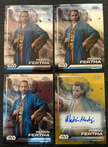 2024 Topps Star Wars Chrome - Perrin Fertha - Gold Auto /50 and Base | eBay