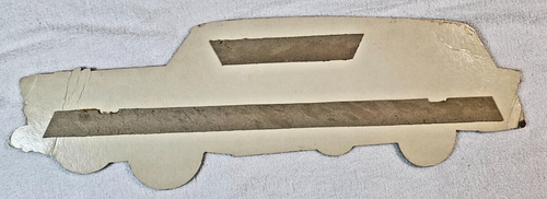 VTG 1956 Chevy Nomad Car Dealership Showroom Advertise Sign 27" Heavy Cardboard - Picture 7 of 7