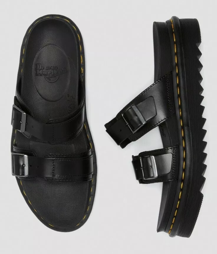 Dr. Martens Miles Black Brando Sandal Mens sz‎ 13 NEW without box Amazon.com | Dr. Martens Unisex Myles Slide Sandal, Black  main image 4