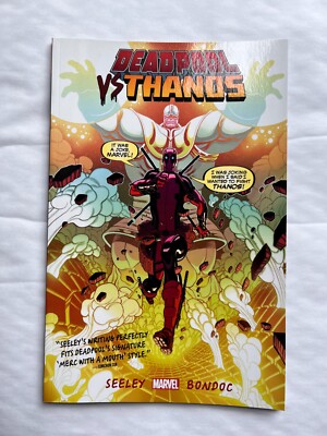 MARVEL COMIC BOOK MAGAZINE NOVEL - DEADPOOL VS THANOS TIM SEELEY BONDOC