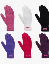 Ladies Women’s Thermal Gloves Beanies Fleece Lined
