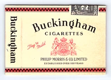 1930s Buckingham Canadian Cigarettes Sleeve For Pack NO BOX Phillip Morris & Co