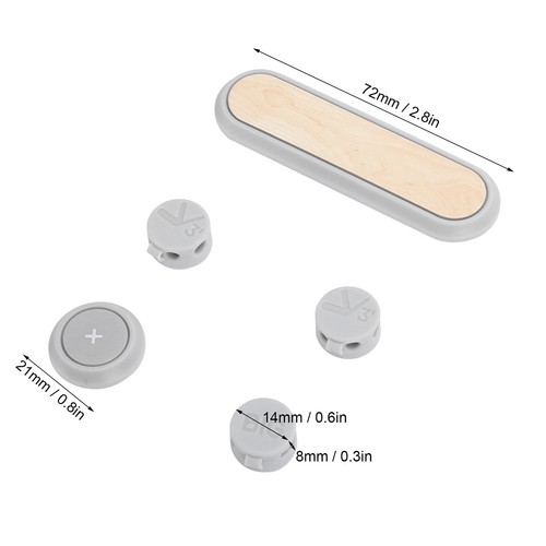 Cherry Wood Color Cable Clips Multipurpose Desktop Cord