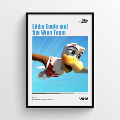 Eddie Eagle and the Wing Team Movie Poster Print, Wall Art - Unframed