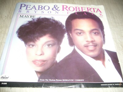 PEABO BRYSON ROBERTA FLACK MAYBE / CAN WE FIND LOVE 45 EX Capitol B-5283 1983