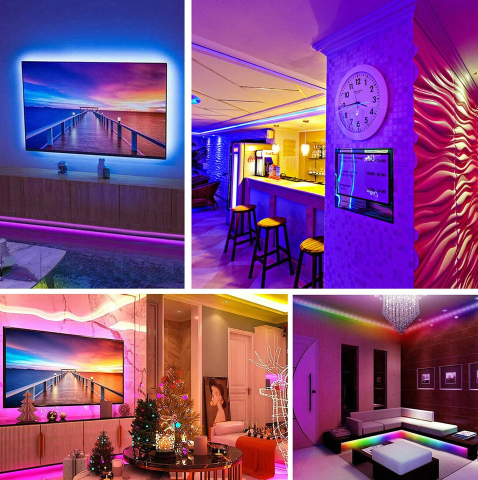 5M 300 LED Strip Light 3528 5050  SMD RGB Ribbon Tape Roll Waterproof DC 12V - Image 2 of 4