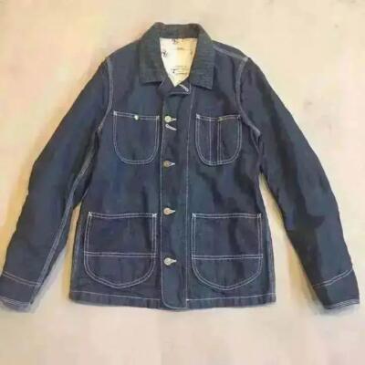 Visvim Baumwolle Leinen Overall Größe 1 Indigo Auth Herren Von JP