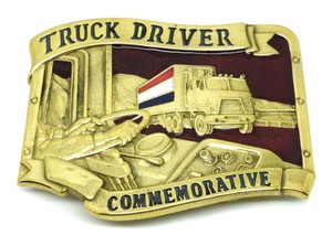 truck driver belt buckle
