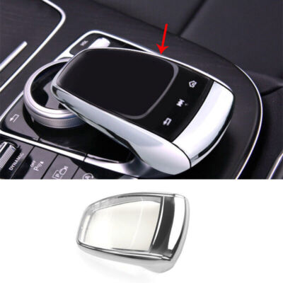 Fit For Mercedes-Benz GLC 2016-2019 Silver Central Console Multimedia Cover Trim
