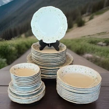 43 Mitterteich Lady Patricia Plates Green Flowers Romantic