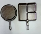 Cast Iron Griswold Breakfast Skillet and Wagner Crepe-Ette Master Pan - 2 Pieces