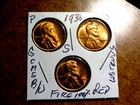 Lustrous RED Cartwheel Gem++ Brilliant Unc. 1936PDS Lincoln Penny Year Set L1