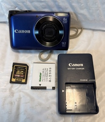Canon PowerShot A2200 HD 14.1MP Digital Camera w/ SD Card +